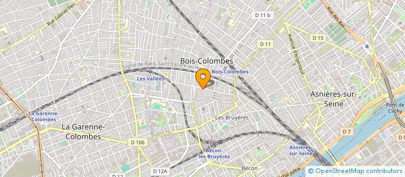 localisation de l'entreprise SCI L & A à BOIS-COLOMBES