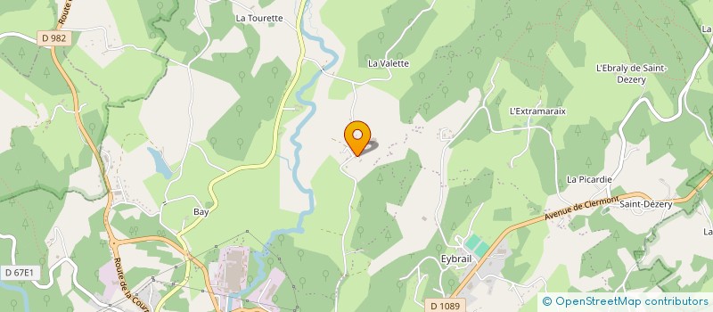 localisation de l'entreprise SCI L&A à USSEL