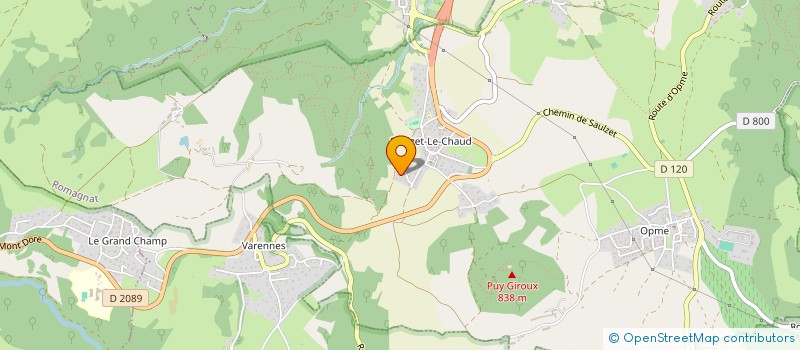 localisation de l'entreprise SCI L.A.A.K  ROMAGNAT