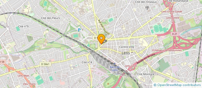 localisation de l'entreprise SCI L.A.B.  LENS