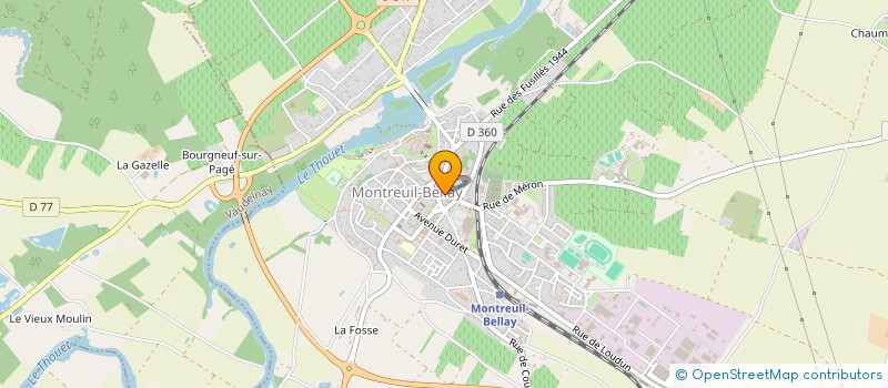 localisation de l'entreprise SCI L.A.B.D  MONTREUIL-BELLAY