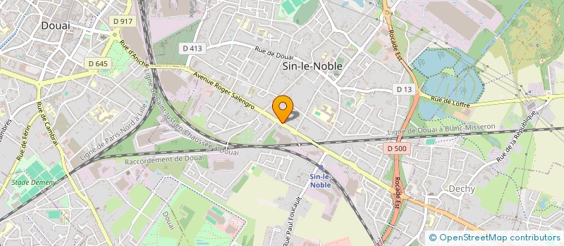 localisation de l'entreprise SCI L'A COTE  SIN-LE-NOBLE