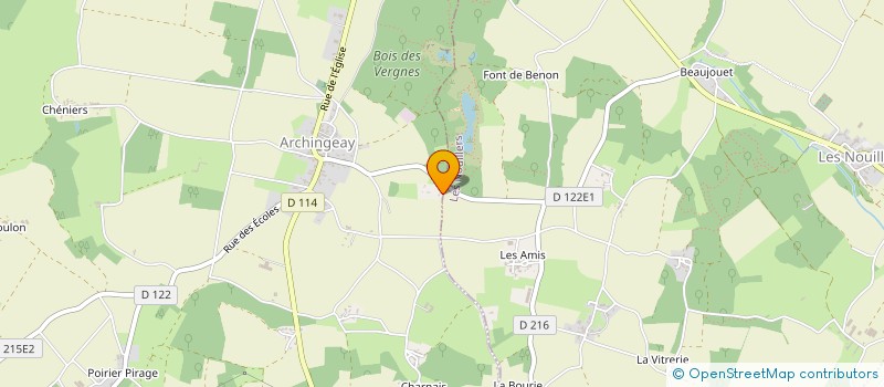 localisation de l'entreprise SCI - L,A,D  ARCHINGEAY