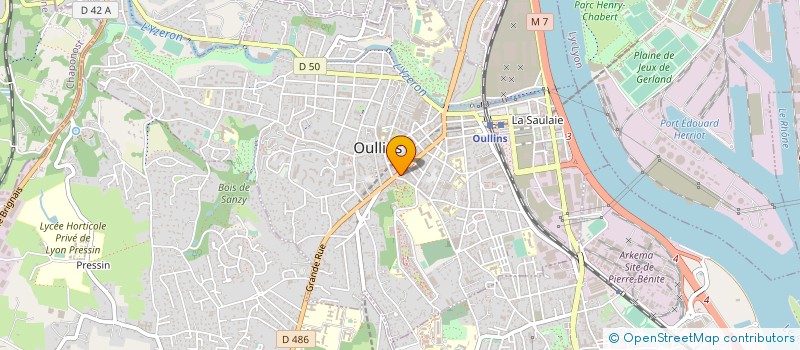localisation de l'entreprise SCI L.A.E  OULLINS-PIERRE-BENITE