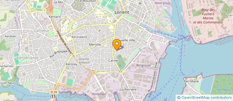 localisation de l'entreprise SCI L.A.J.R.  LORIENT