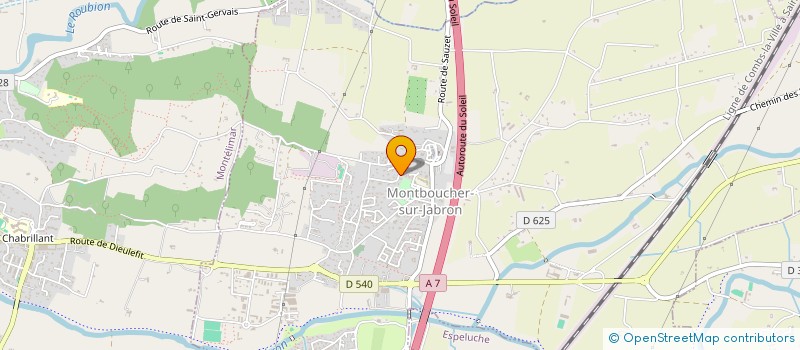localisation de l'entreprise SCI L.A.M.  MONTBOUCHER-SUR-JABRON