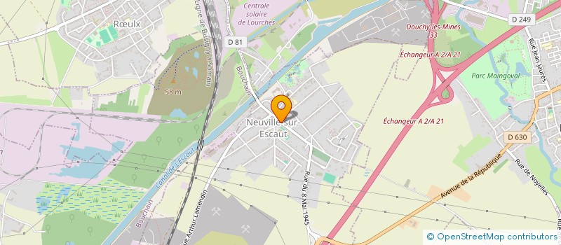 localisation de l'entreprise SCI L.A.P.  NEUVILLE-SUR-ESCAUT