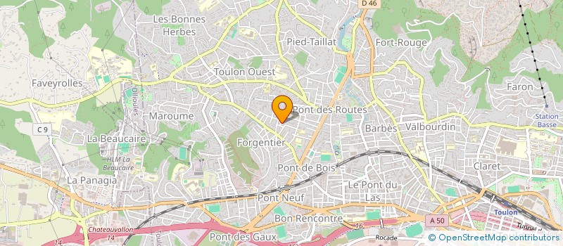 localisation de l'entreprise SCI L.A.P  TOULON