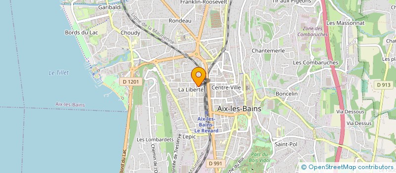 localisation de l'entreprise SCI L.A.R.J.E.  AIX-LES-BAINS