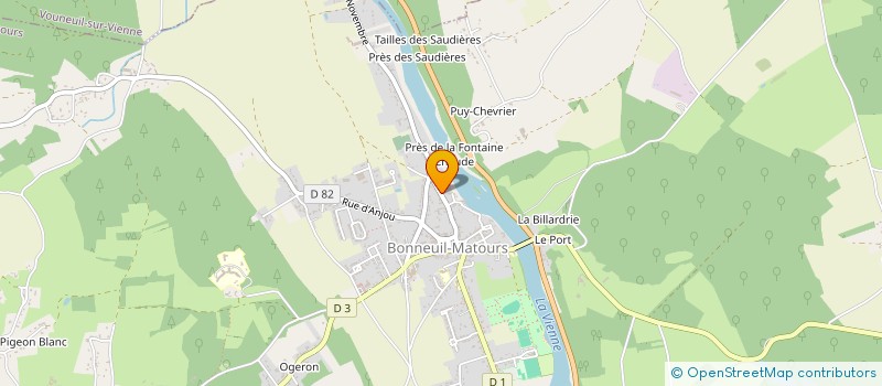 localisation de l'entreprise SCI  L.A.S  BONNEUIL-MATOURS