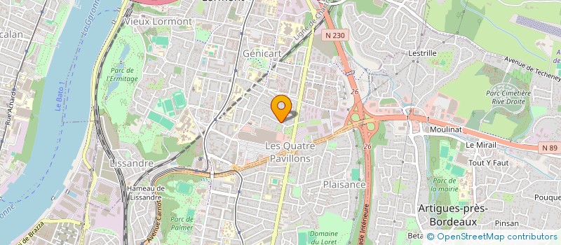 localisation de l'entreprise SCI L.A.S.  LORMONT