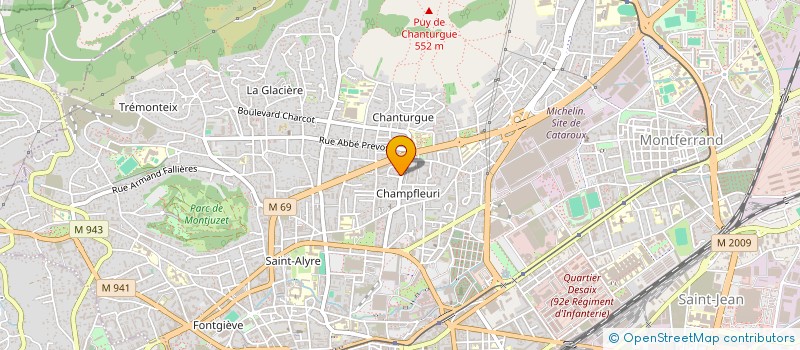 localisation de l'entreprise SCI L.A.SIOULE  CLERMONT-FERRAND