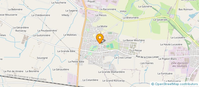 localisation de l'entreprise SCI L.A.Y.G  ETRELLES