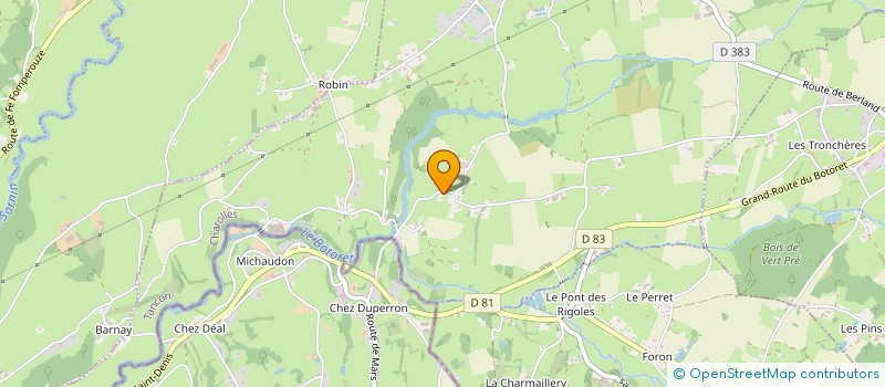 localisation de l'entreprise SCI L AARON  TANCON