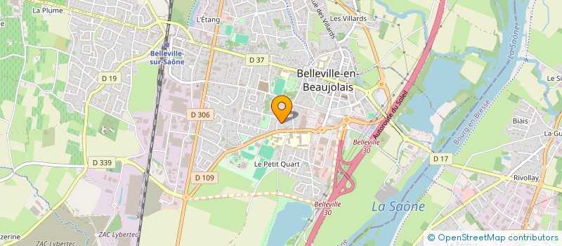 localisation de l'entreprise SCI L'ABBAYE  BELLEVILLE-EN-BEAUJOLAIS