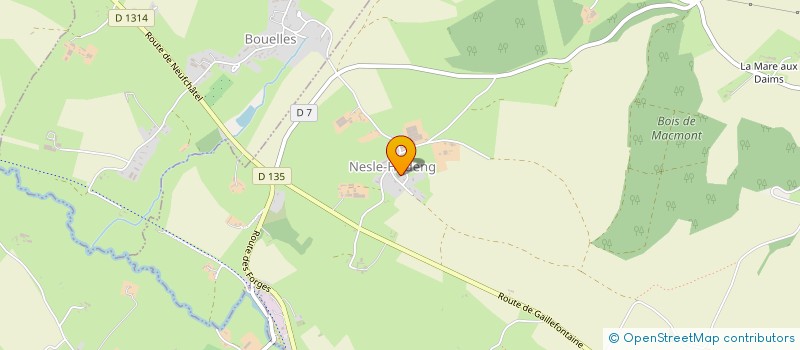 localisation de l'entreprise SCI L ABBE ANDRIEUX à NESLE-HODENG