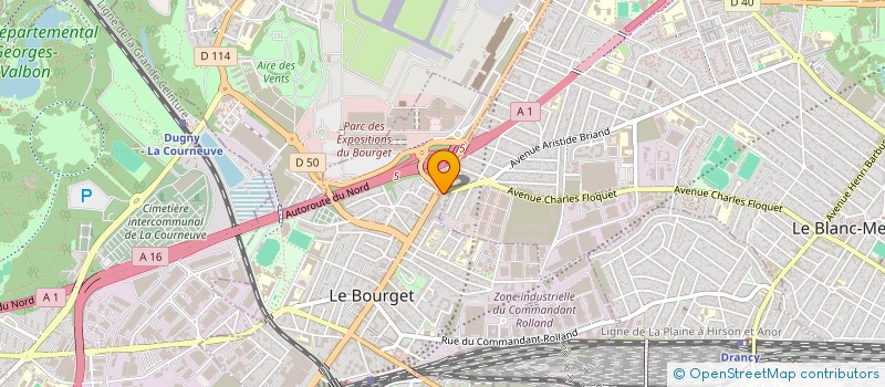 localisation de l'entreprise SCI L'ABBE NIORT à LE BOURGET