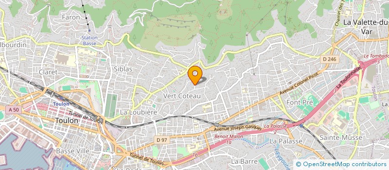 localisation de l'entreprise SCI L'ABEILLE  TOULON