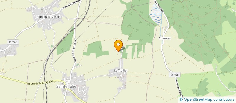 localisation de l'entreprise SCI L ABERGEMENT  SAINTE-JULIE