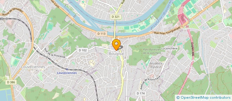 localisation de l'entreprise SCI L'ABREUVOIR  BOUGIVAL