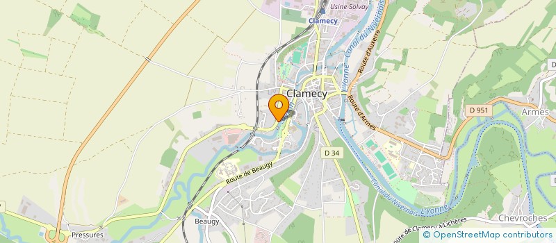 localisation de l'entreprise SCI L ABREUVOIR 61 à CLAMECY