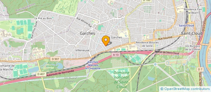 localisation de l'entreprise SCI L'ABREUVOIR à GARCHES