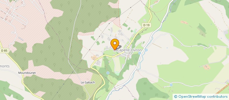 localisation de l'entreprise SCI L'ABRI  LACAPELLE-LIVRON