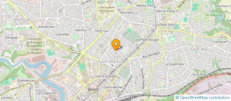 localisation de l'entreprise SCI L ABRI COTIER  BREST