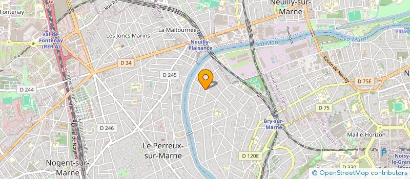 localisation de l'entreprise SCI L'ABRI-COTIER  BRY-SUR-MARNE