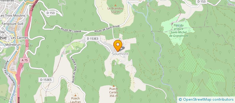 localisation de l'entreprise SCI L'ABRICOTIER  SOUMONT