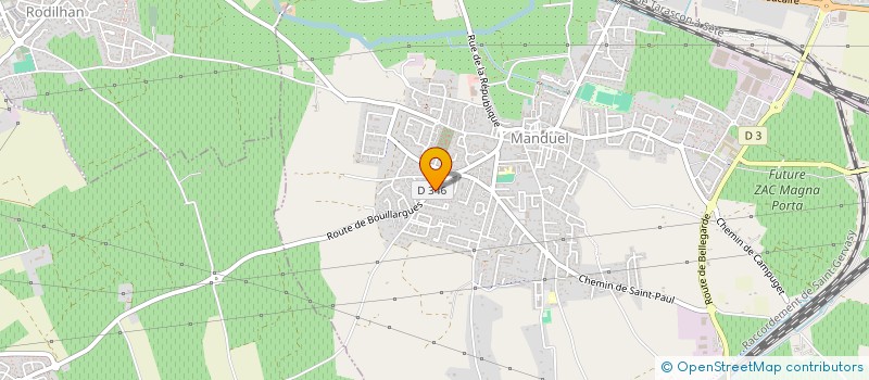 localisation de l'entreprise SCI L ABRICOTINE  MANDUEL