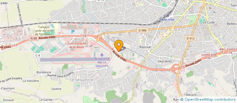 localisation de l'entreprise SCI L'ACACIA  ALBI