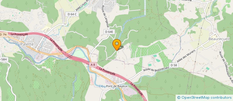 localisation de l'entreprise SCI L'ACCENT  LE THOLONET