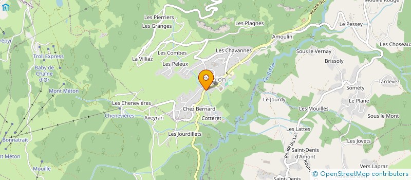 localisation de l'entreprise SCI L'ACCUEIL SAVOYARD  ONNION