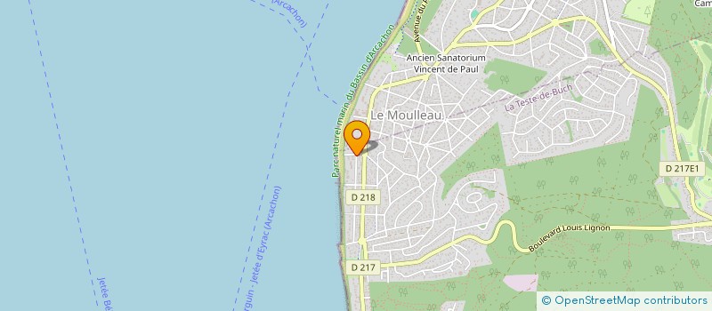 localisation de l'entreprise SCI L ACCUEILLANTE à LA TESTE-DE-BUCH