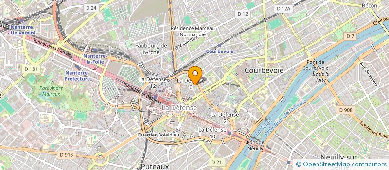 localisation de l'entreprise SCI L'ACTUEL à COURBEVOIE