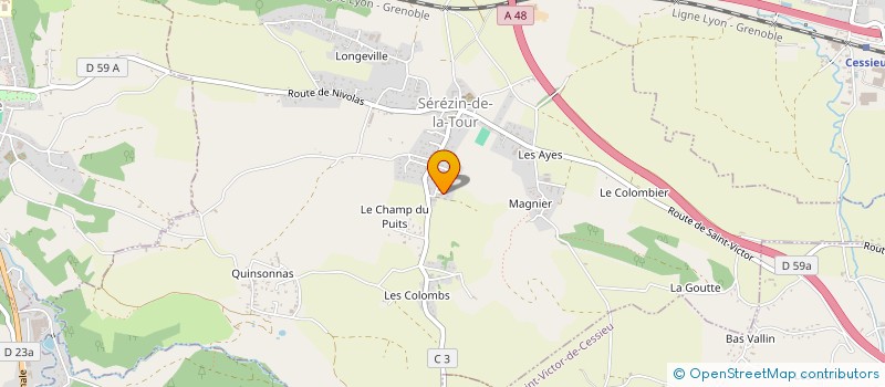 localisation de l'entreprise SCI L'ADIPOCYTE  SEREZIN-DE-LA-TOUR