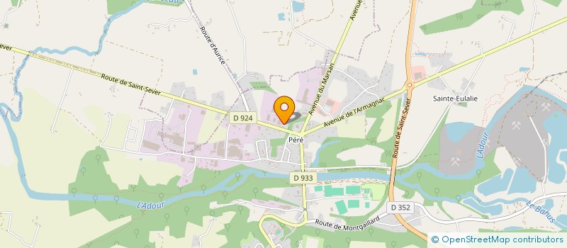 localisation de l'entreprise SCI L'ADOURENTINE à SAINT-SEVER