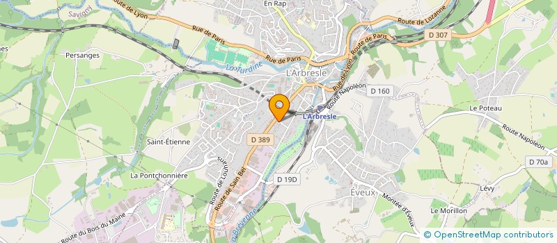 localisation de l'entreprise SCI L'ADRET  L'ARBRESLE