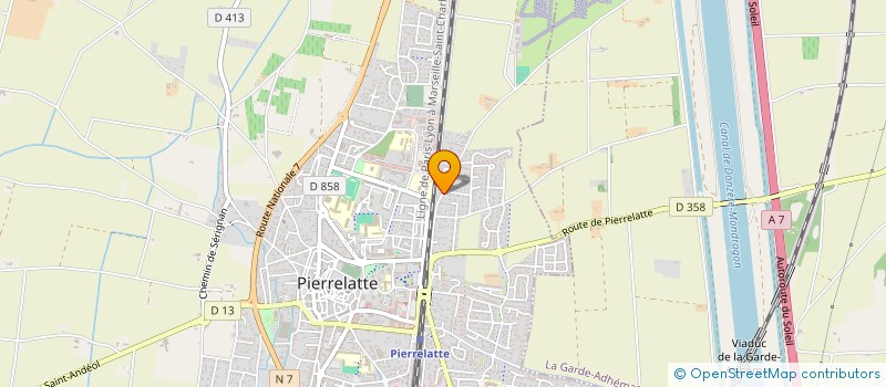 localisation de l'entreprise SCI L'AERODROME à PIERRELATTE