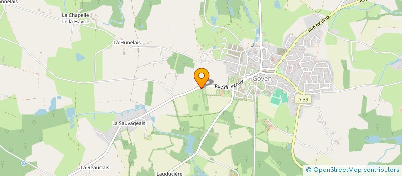 localisation de l'entreprise SCI L'AFFEAGE  GUIGNEN