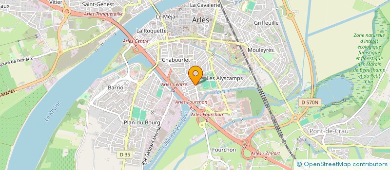 localisation de l'entreprise SCI L'AGACHOUN à ARLES