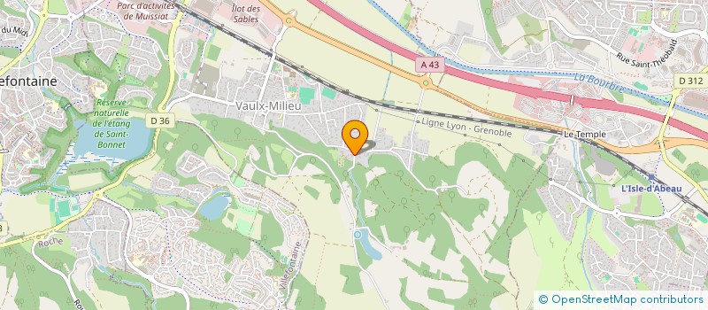 localisation de l'entreprise SCI L'AGARDERE  VAULX-MILIEU