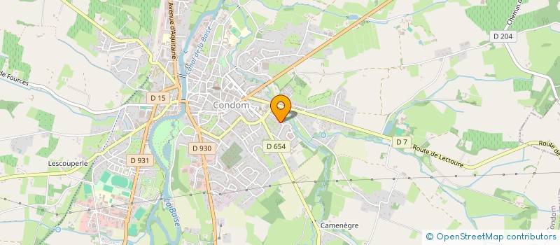 localisation de l'entreprise SCI L'AGASSAT  CONDOM