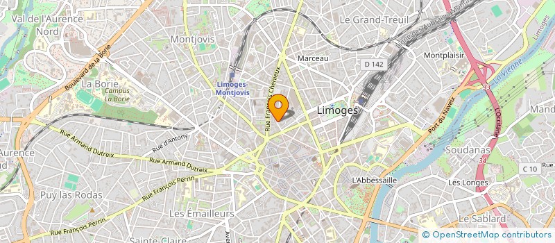 localisation de l'entreprise SCI L AGE à LIMOGES