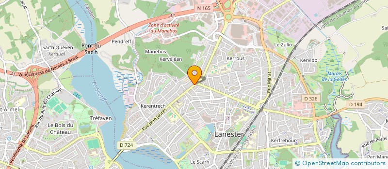 localisation de l'entreprise SCI L AGE D OR  LANESTER