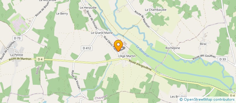localisation de l'entreprise SCI L'AGE MARTIN à CHAZELLES