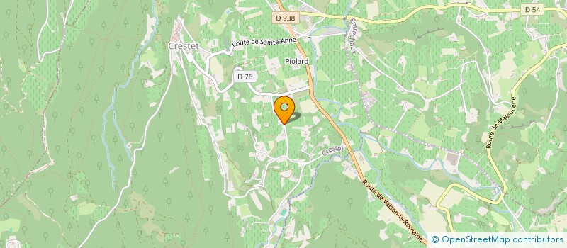 localisation de l'entreprise SCI L'AGLANDAOU  CRESTET