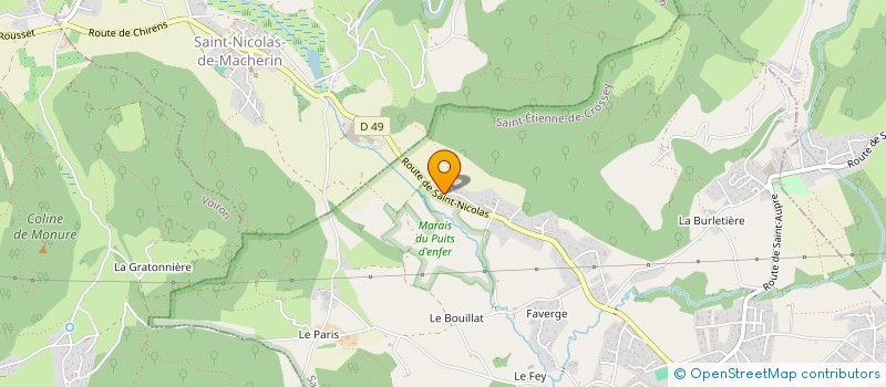 localisation de l'entreprise SCI L'AGNELAS  SAINT-ETIENNE-DE-CROSSEY