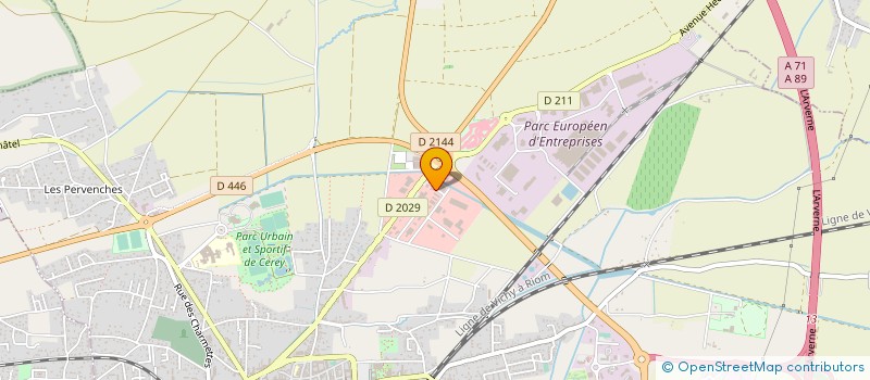 localisation de l'entreprise SCI L AGRIOTIER  RIOM